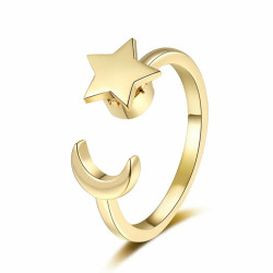 Pierścionek SPINNER Słońce antystresowy REGULOWANY fidget (Kopia)  damski